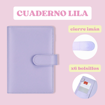 Cuaderno lila pastel A6