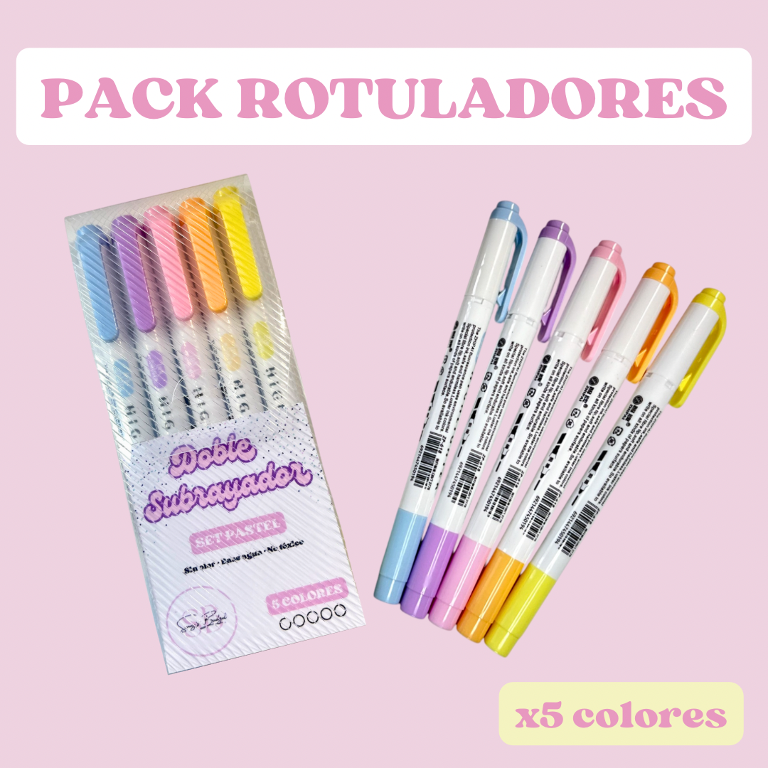 Rotuladores Set Pastel