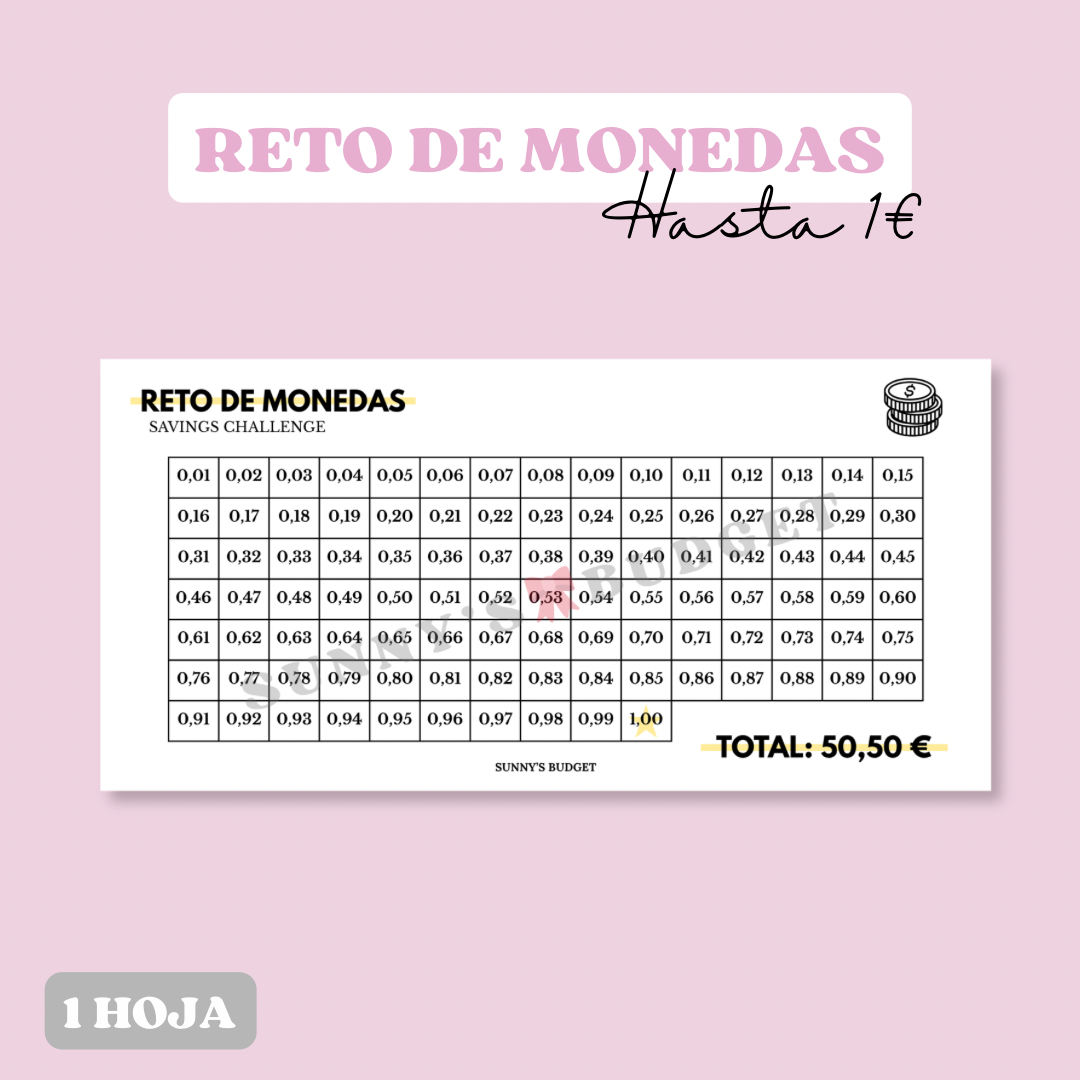 Reto de monedas (hasta 1€)