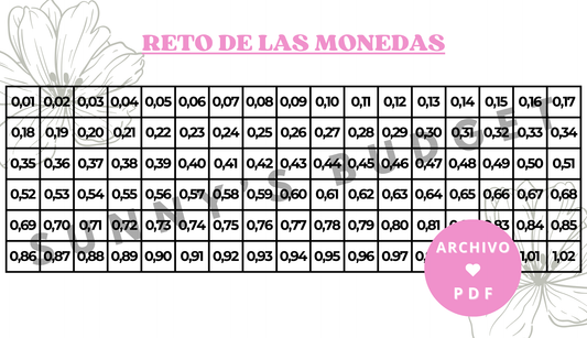 Reto de las monedas (hasta 2€)