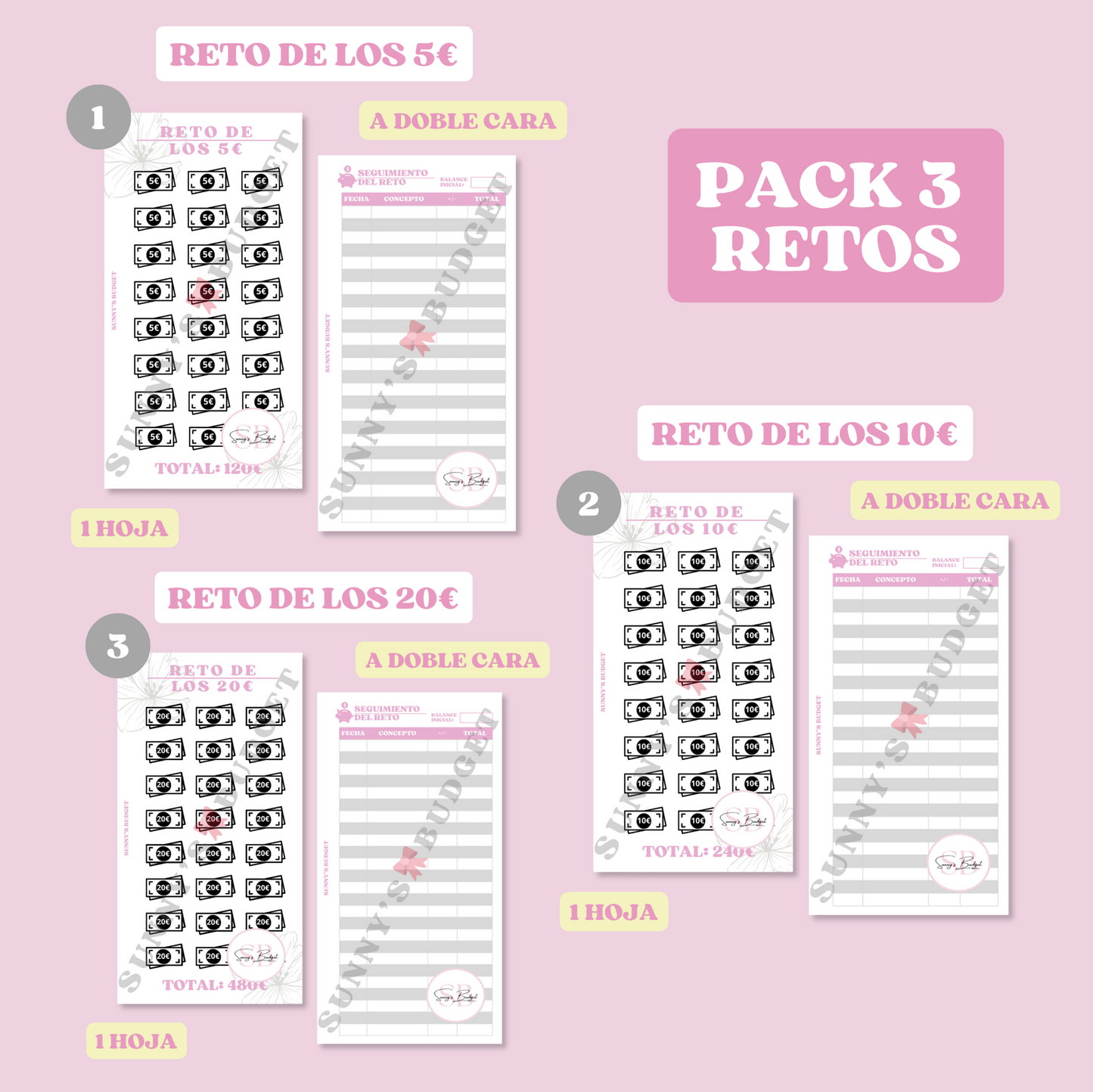 PACK RETO BILLETES